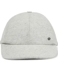 Maison Michel Cappello da baseball Tiger in lana vergine Grigio