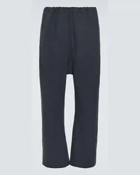 Maison Margiela Pantaloni regular in cotone Blu