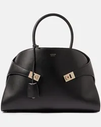 Ferragamo Borsa Hug Medium in pelle Nero