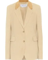 Gabriela Hearst Blazer Sophie in cotone Beige