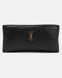 Saint Laurent Clutch Calypso in pelle Nero