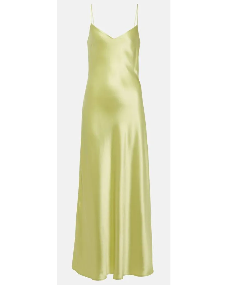 GALVAN Abito sottoveste cropped Verde
