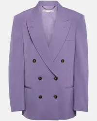 Stella McCartney Blazer oversize in misto lana Viola