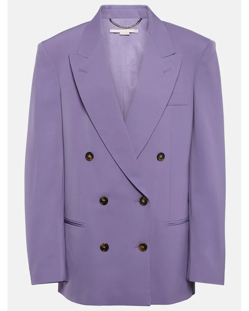 Stella McCartney Blazer oversize in misto lana Viola