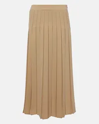 Max Mara Gonna midi a pieghe Neutro