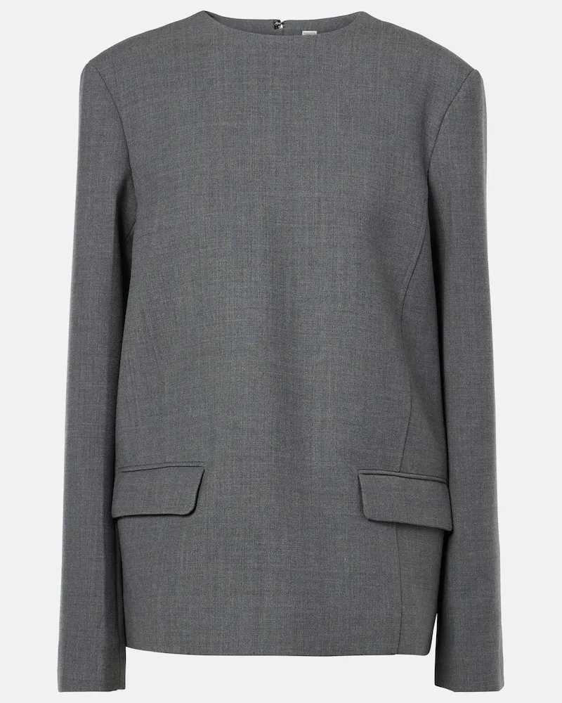 Totême Top con scollo rotondo Grigio