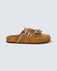 Alanui Sandali The Journey in suede Marrone