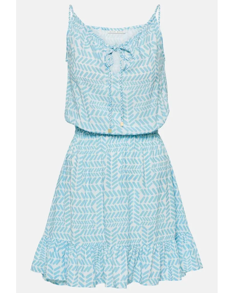 Heidi Klein Miniabito Zanzibar con stampa Blu