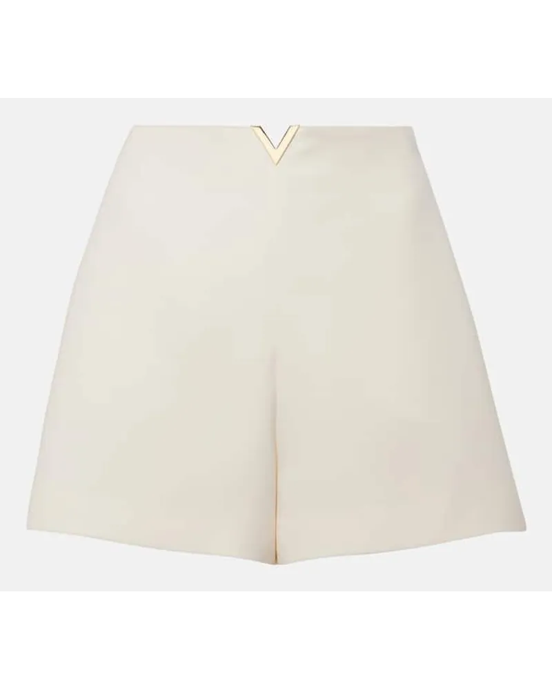 Valentino Garavani Shorts VGold a vita alta Bianco