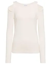 Velvet Top Emma con cut-out Bianco