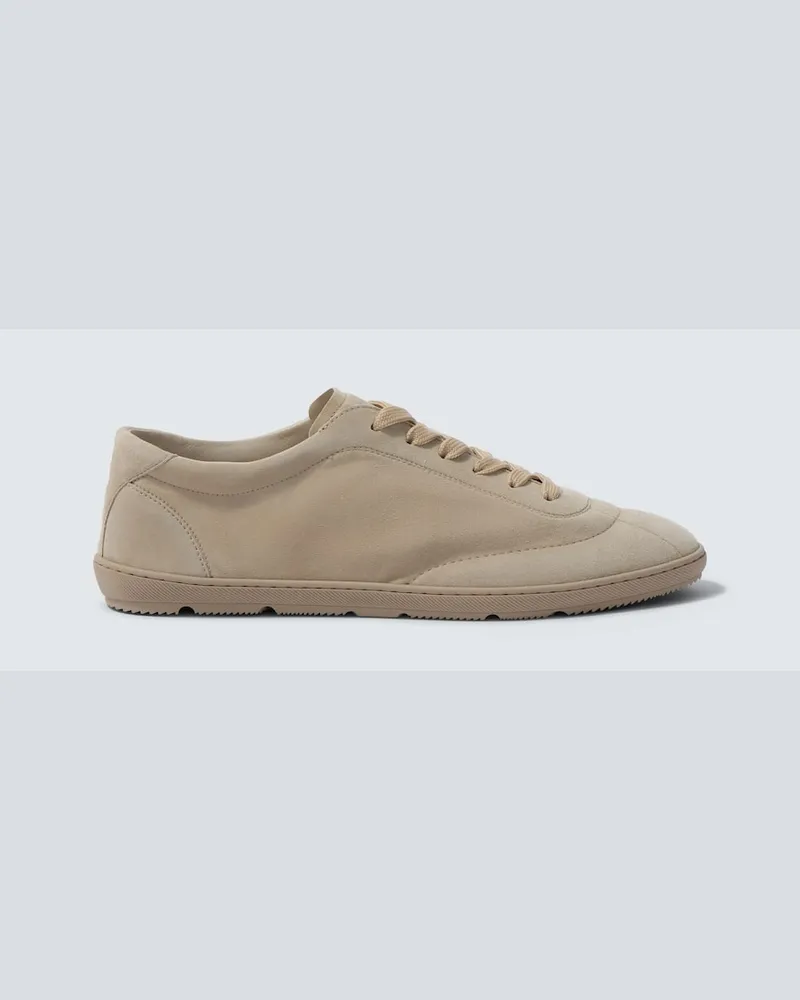 Brunello Cucinelli Sneakers in suede Bianco