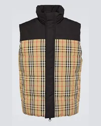 Burberry Piumino Burberry Check senza maniche Multicolore