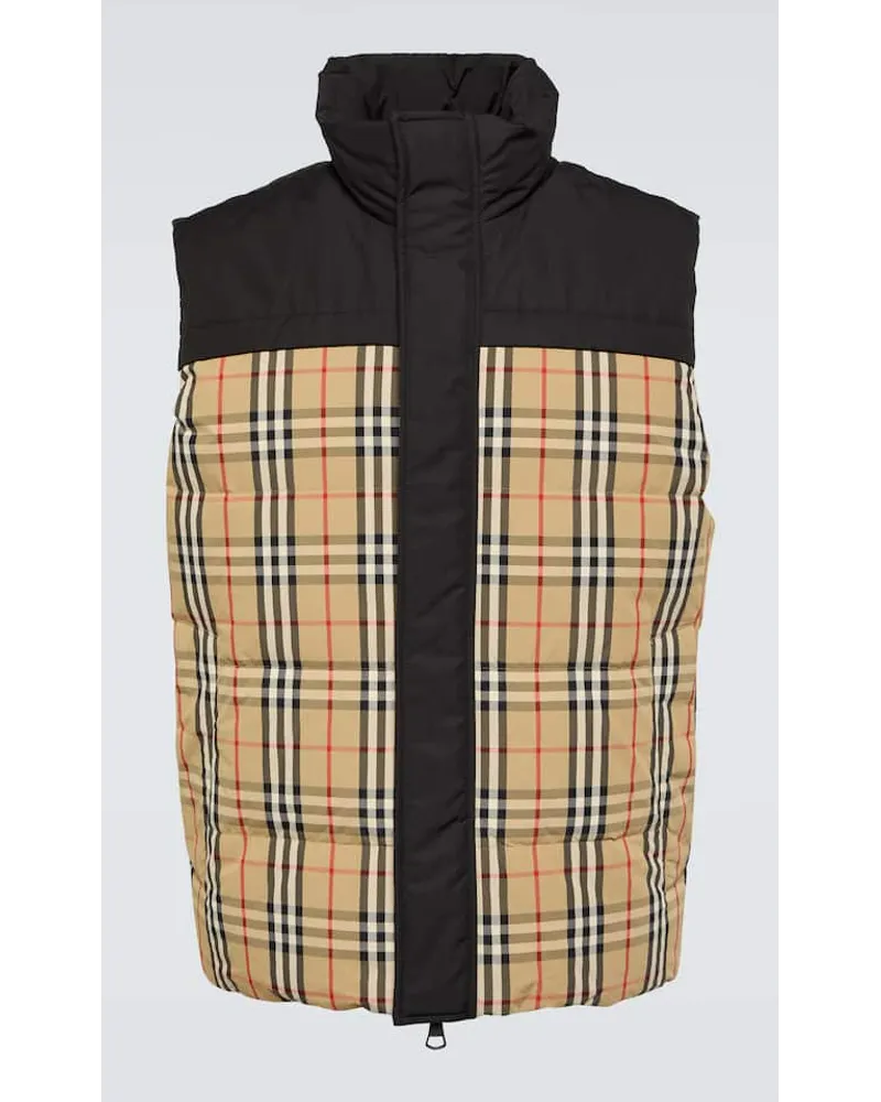 Burberry Piumino Burberry Check senza maniche Multicolore