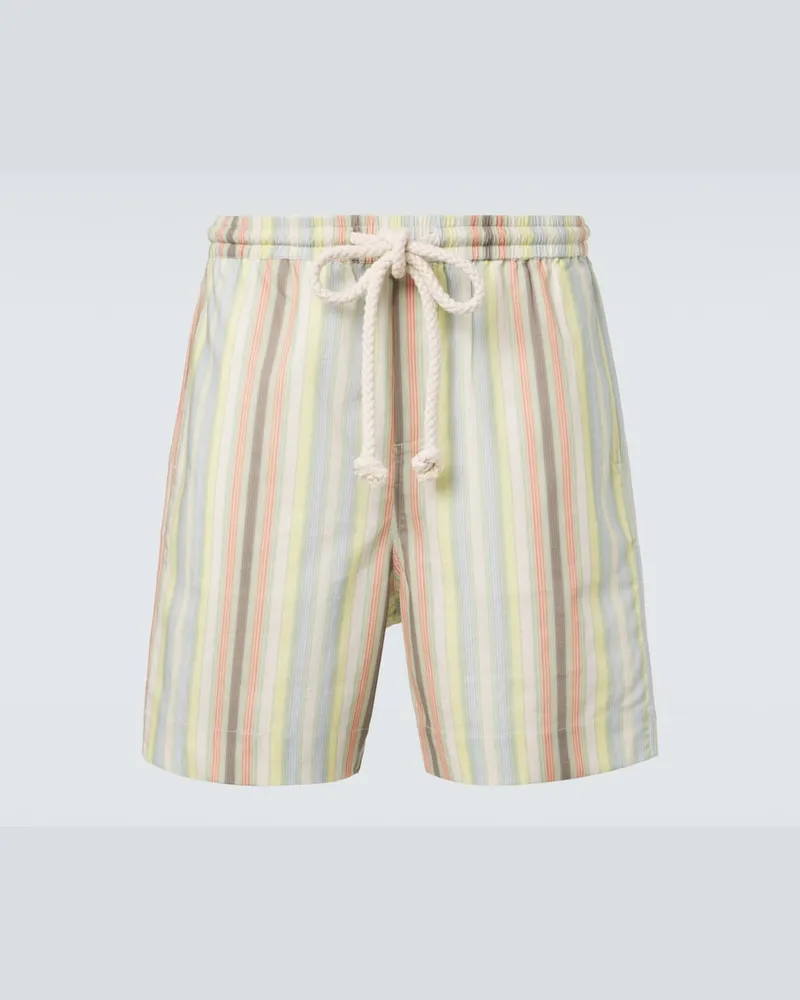 COMMAS Bermuda in canapa e cotone a righe Multicolore