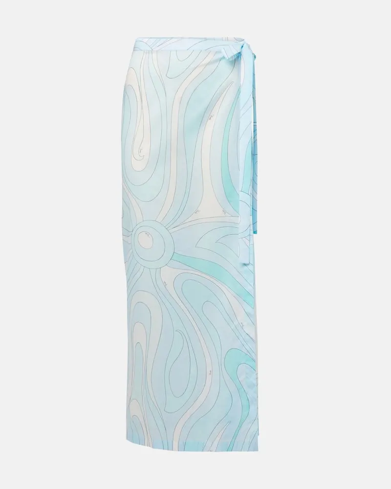 Emilio Pucci Pareo Marmo in mussola di cotone Multicolore