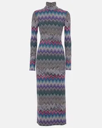 Missoni Abito midi a zig-zag Multicolore