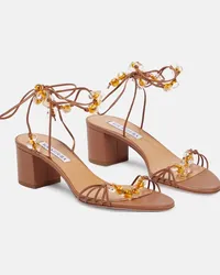 Aquazzura Sandali Very Maui 50 in pelle Marrone