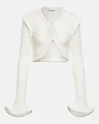 Acne Studios Cardigan in misto lana Bianco