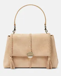 Chloé Chloé Borsa a spalla Penelope Medium in suede Beige