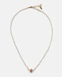 Suzanne Kalan Collana Infinite in oro 18kt con perle e zaffiri Bianco