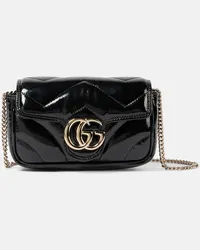 Gucci Borsa GG Marmont Super Mini in pelle Nero