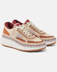 Chloé Chloé Sneakers Nama con pelle Marrone