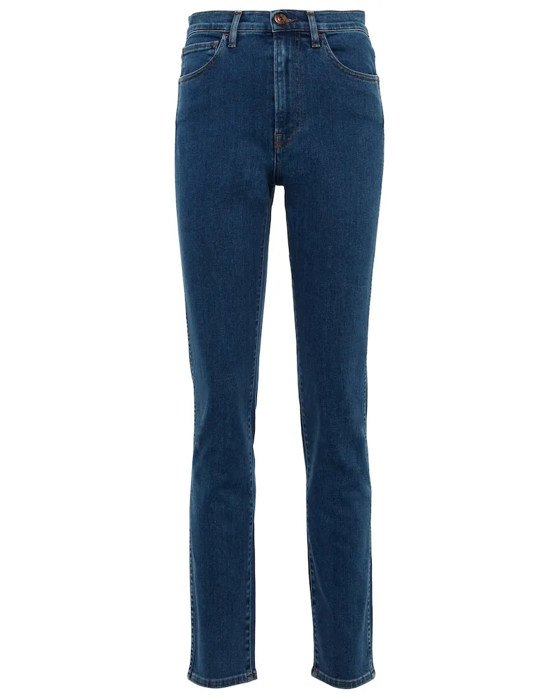 3x1 Jeans Straight Authentic Cropped Blu