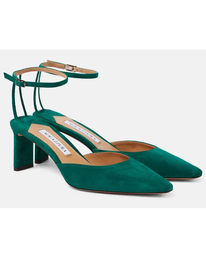 Aquazzura Pumps Blade 65 in suede Verde