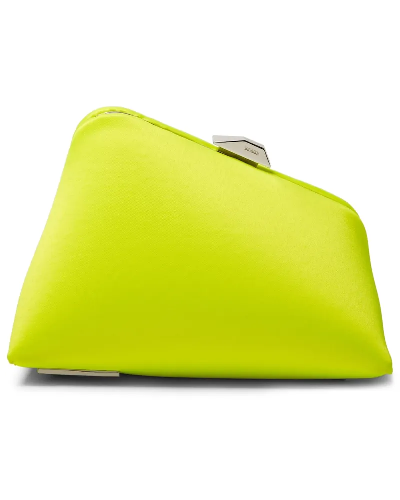 ATTICO Clutch Midnight in raso Giallo