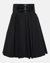 Alaïa Alaïa Gonna in cotone con cintura Nero