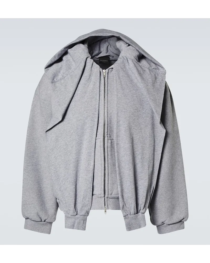 Balenciaga Felpa Incognito in jersey di cotone Grigio