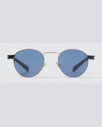 Saint Laurent Occhiali da sole aviator Hyper Rimlock Blu