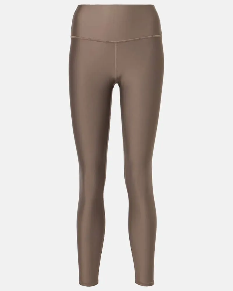 alo Leggings Airlift a vita alta Marrone