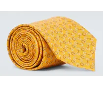 Cravatta in seta con logo