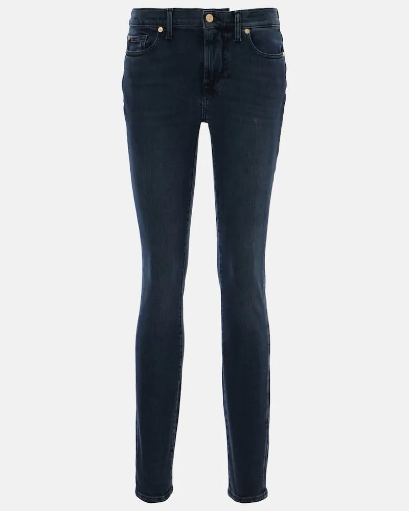 7 for all mankind Jeans skinny a vita bassa Blu