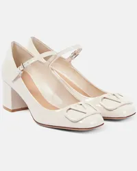 Valentino Garavani Pumps Mary Jane VLogo Signature in vernice Bianco