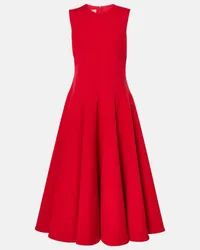 Valentino Garavani Abito midi in Crepe Couture Rosso