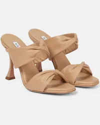 Aquazzura Sandali Twist 95 in pelle Beige