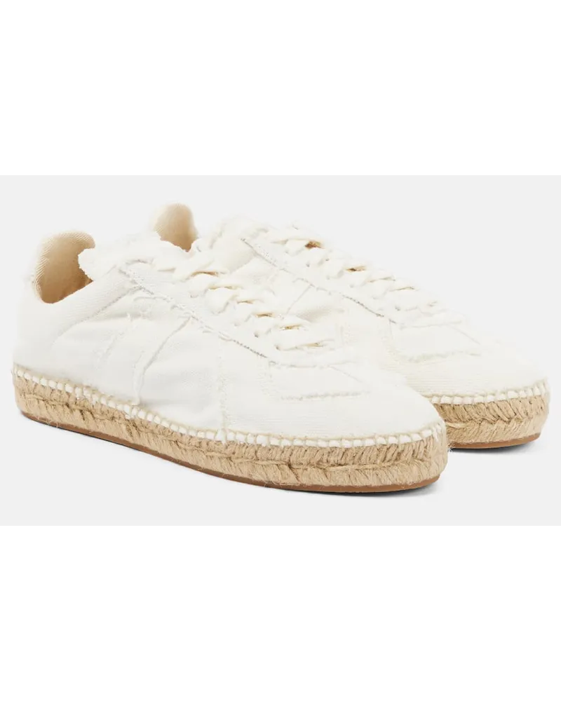 Maison Margiela Sneakers espadrillas in canvas Bianco