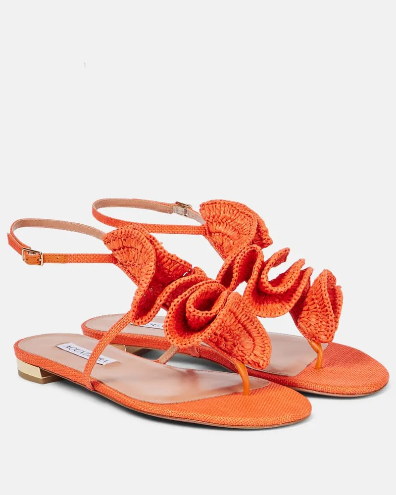 Aquazzura Sandali infradito Noches Tropicales Arancione