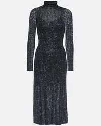 Alaïa Alaïa Abito midi con paillettes Metallizzato