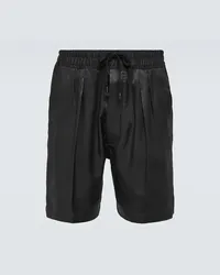 Tom Ford Shorts in twill di seta Nero