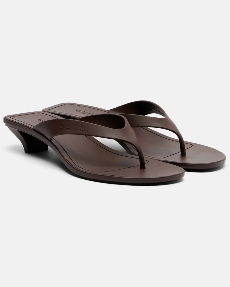 Gucci Sandali infradito Vittoria Marrone