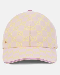 Gucci Cappello da baseball in canvas GG Rosa