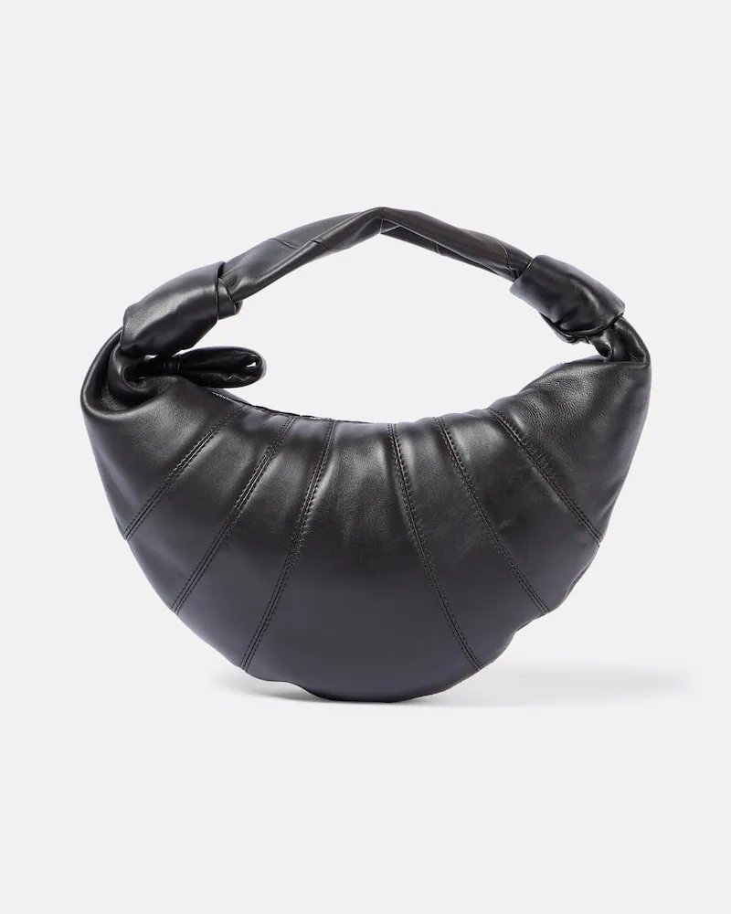 Christophe Lemaire Borsa a spalla Fortune Croissant Mini in pelle Marrone