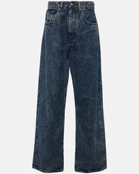 Maison Margiela Jeans regular a vita alta Blu