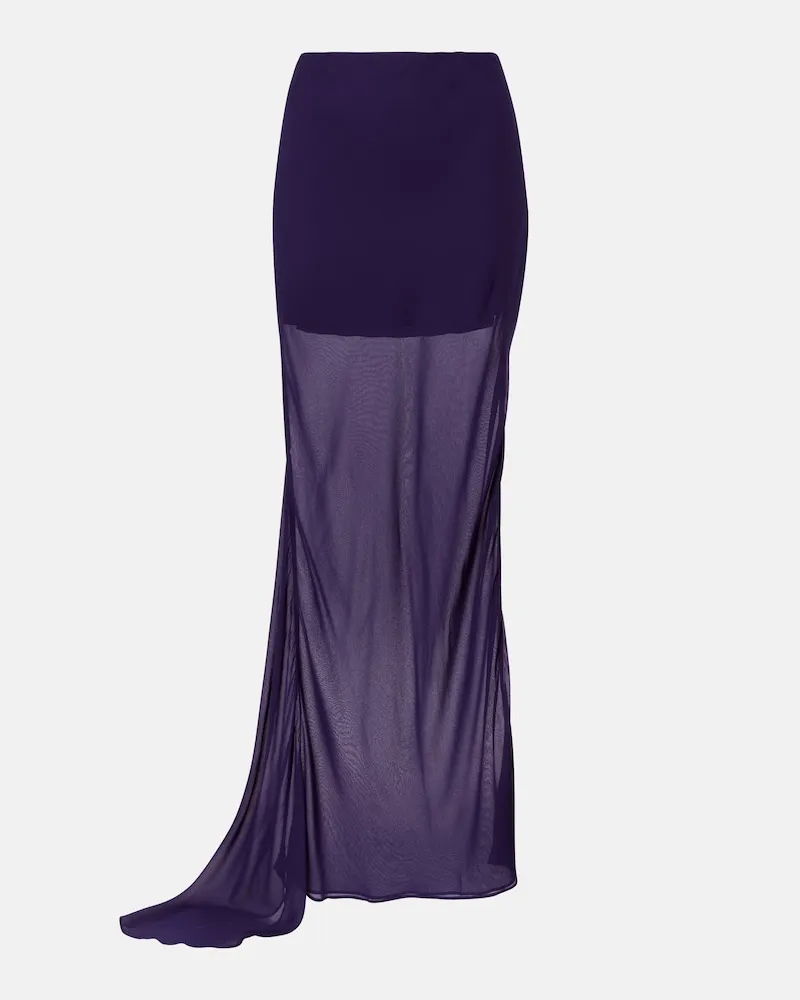 De La Vali Gonna lunga Diosa in georgette Viola