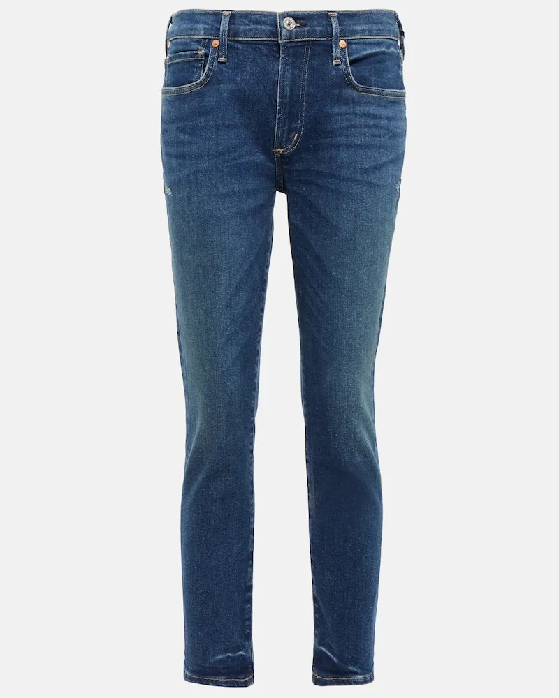 Citizens of humanity Jeans slim cropped Ella a vita media Blu