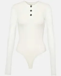 KHAITE Body Janelle in jersey di misto cotone Bianco