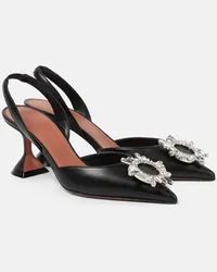 Amina Muaddi Pumps slingback Begum 70 in pelle Nero